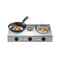 Action - Safety 3 Burners Gas Cooker Silver