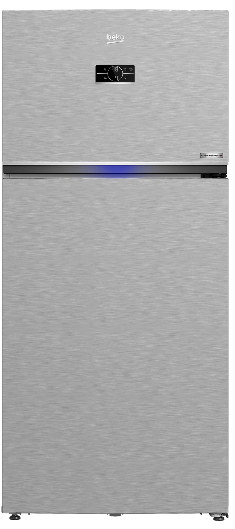 Beko - Refrigerator Silver 630L Inverter Touch Screen A+