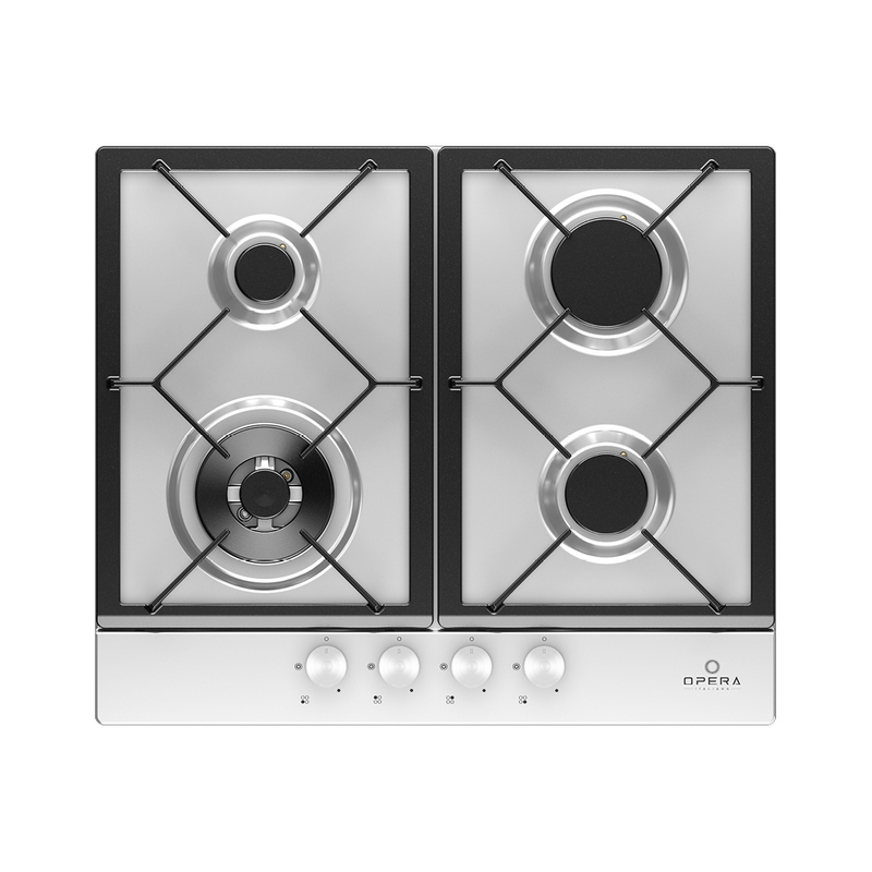 Opera - Bi Hob 60Cm - Gas - 4 Burners - Cast Iron