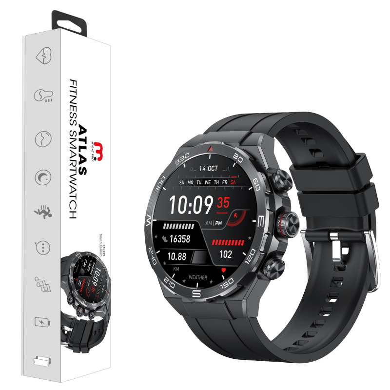 MyBat Pro Atlas Fitness Smartwatch - Black