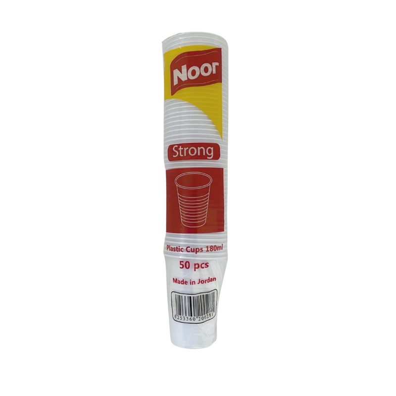 Noor - Plastic Cups 180Ml Strong 50 Pcs