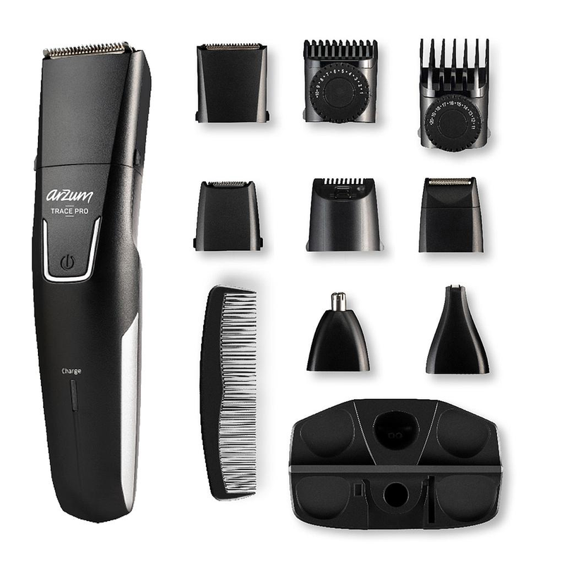 Arzum - Shaver Trace Pro 9 in 1 Groomer Kit - Black