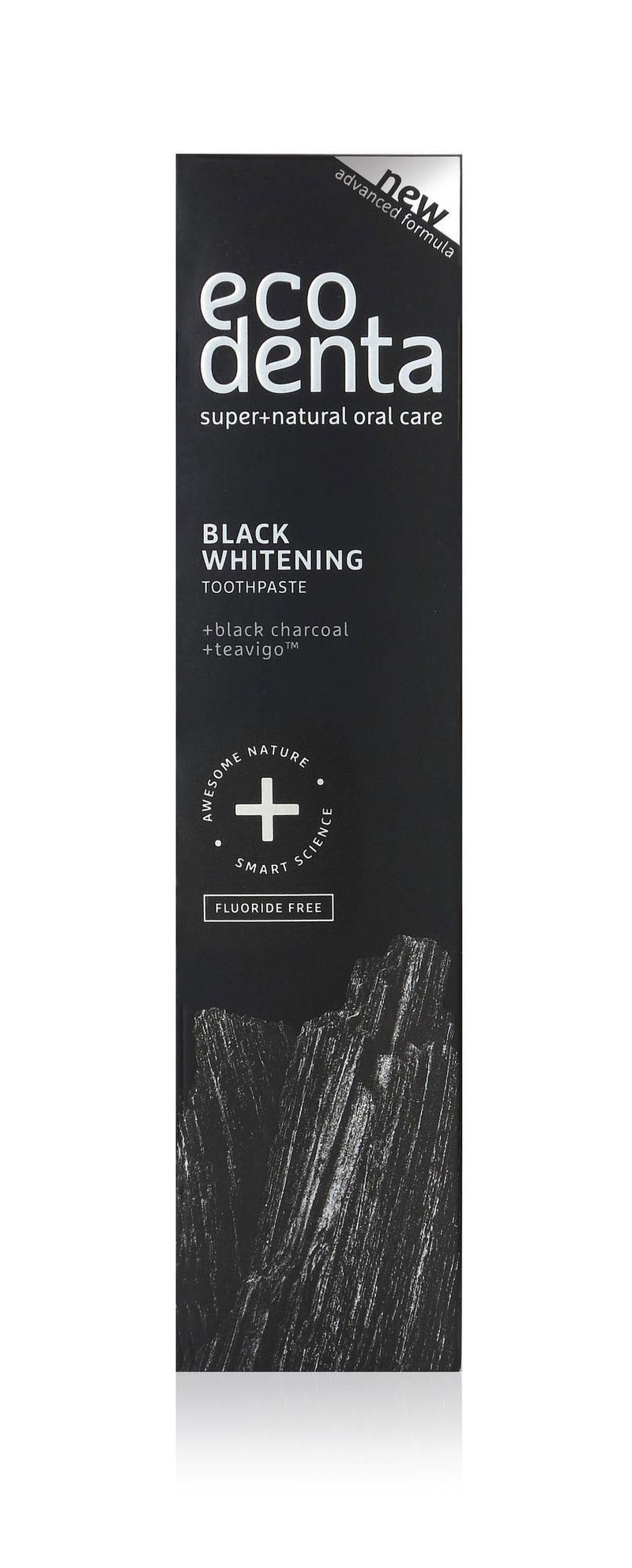 eco denta - Black Charcoal Whitening Toothpaste (100Ml) 98% Organic (β)