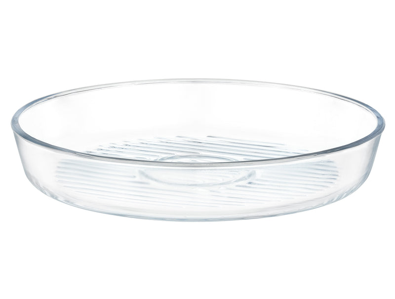 Madame Coco - Novara Large Size Round Glass Baking Tray With Grill - Single