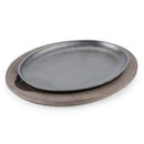 Lodge - Cast Iron Oval Fajita Platter with Wood Base (β)