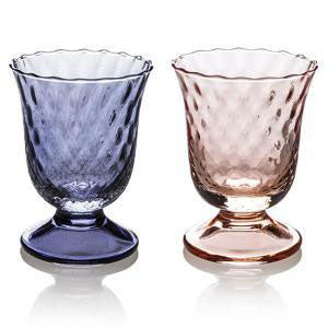 IVV - Fiordaliso Goblet 240ml Optic Blue/ Pink Set of 2 Pieces (β)