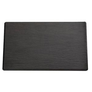 APS - Melamine Platter Flat Black Color 32.5 x 26.5 cm (β)