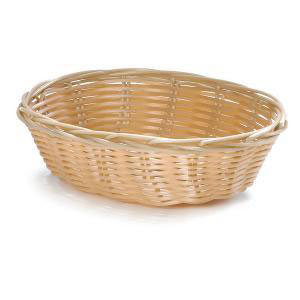 Table Craft - Polycarbonate Oval Natural Basket 19x14x8cm (β)