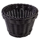 APS - Round Basket Dia13cm Height10cm Black (β)
