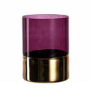 Leonardo - Velluto Hurricane Lamp Dia 20cm Purple / Gold (β)