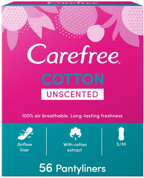 Carefree - Panty Liners (Unscented / Pack Of 56)