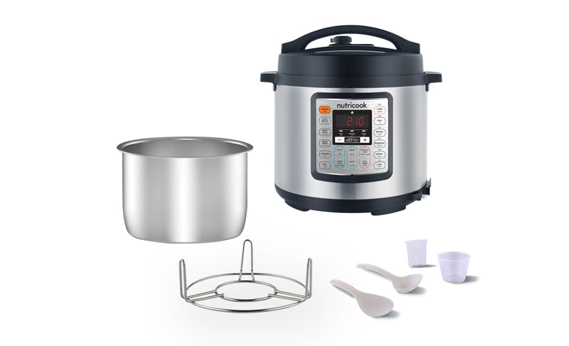 Nutricook - 9 In 1 Instant Programmable Electric Pressure Cooker (14 Smart Programs) / (1000W - 6L)
