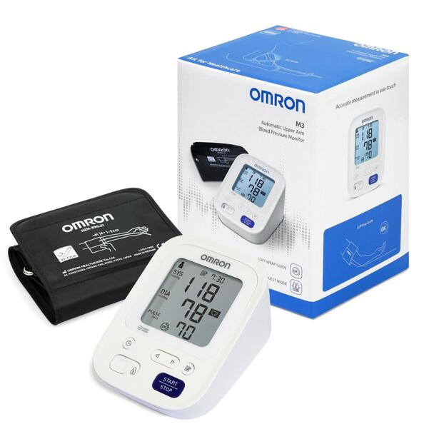 Omron - M3 Automatic Upper Arm Blood Pressure Monitor Bpm With 22-42Cm Easy Cuff (β)