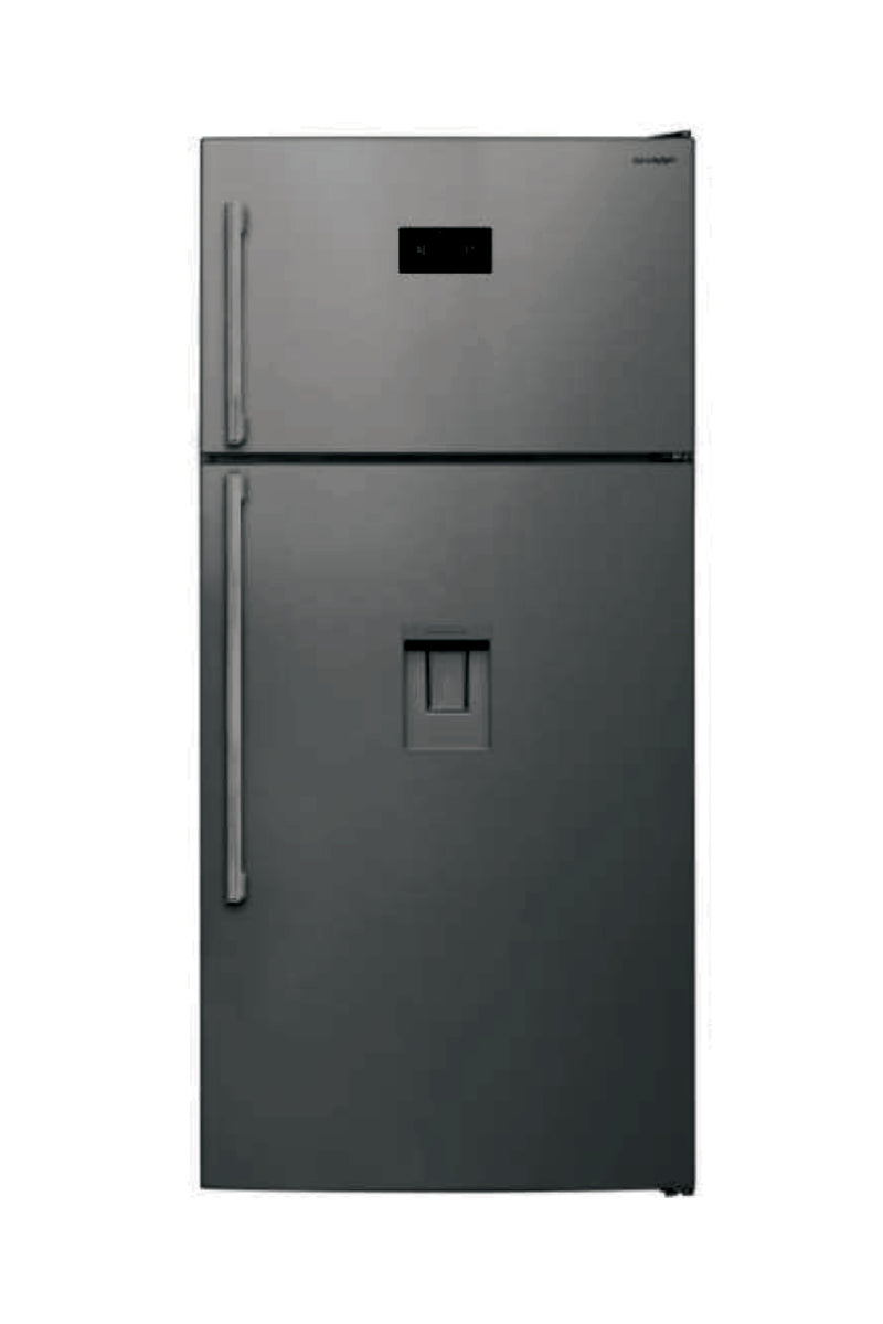 Sharp - Refrigerator 640L Stainless Steel A+