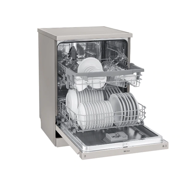 LG - Freestanding Dishwasher (10 Programs / 14 Sets) A++ Inverter - Silver