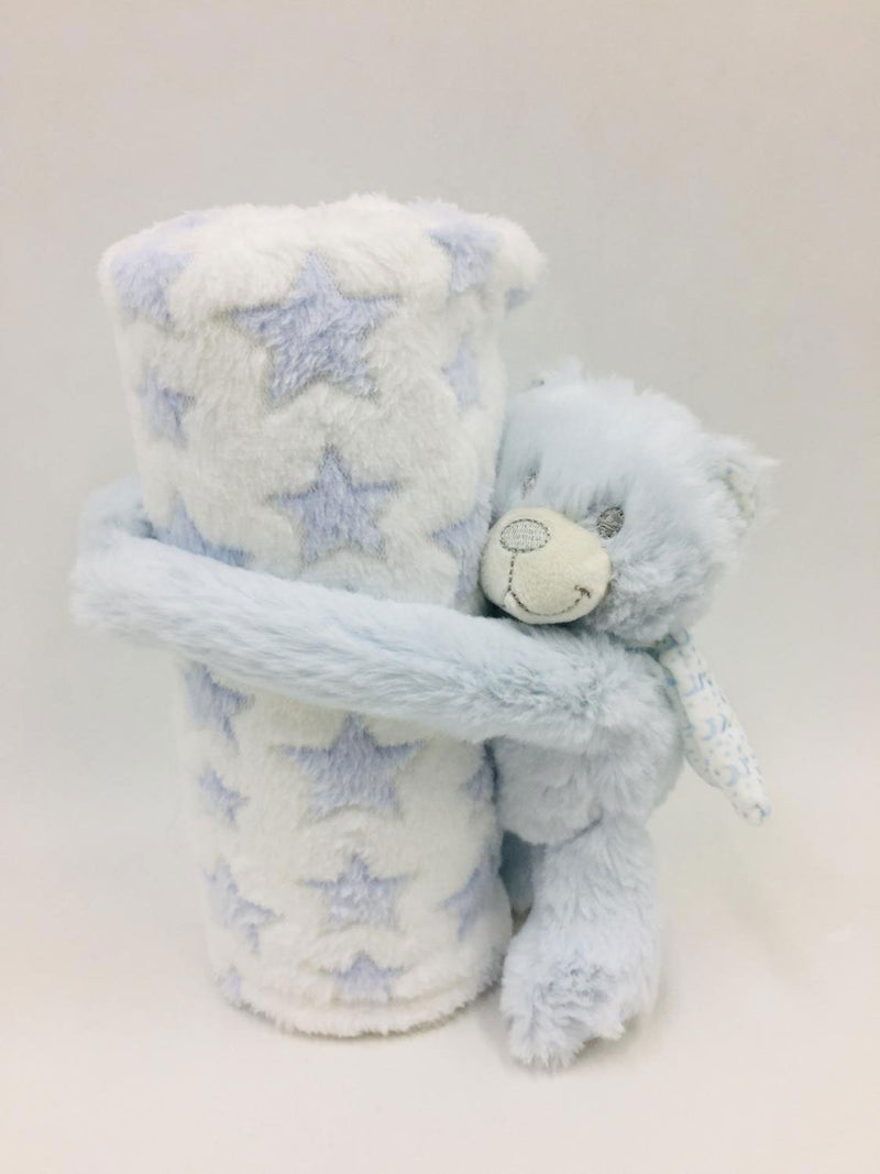 Nova - Bebo Collection Baby Blanket With Stuffed Animal - 75X100 Cm