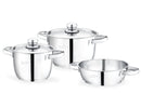 Eliot 3 Pieces Cookware Set (Stainless Steel) 18/10 (β)