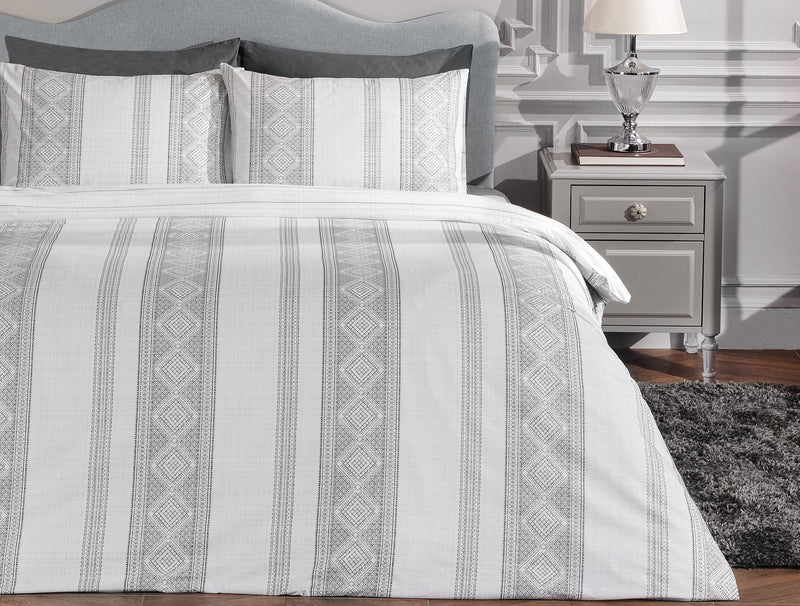 Madame Coco - Fair Single Size Duvet Cover Set - Ranforce Patterned