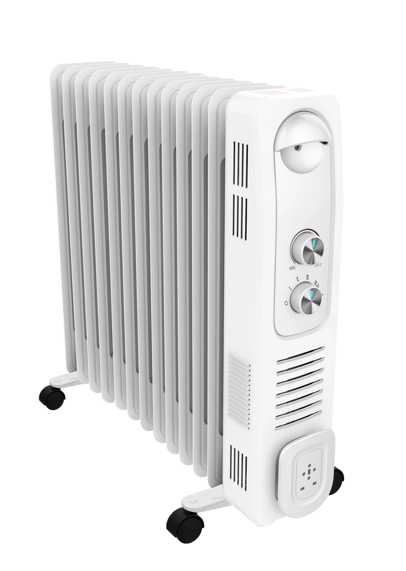 Electromatic - Oil Filled Radiator 13 Fins 2500W With Clothes Rack & Fan Full Safety System
