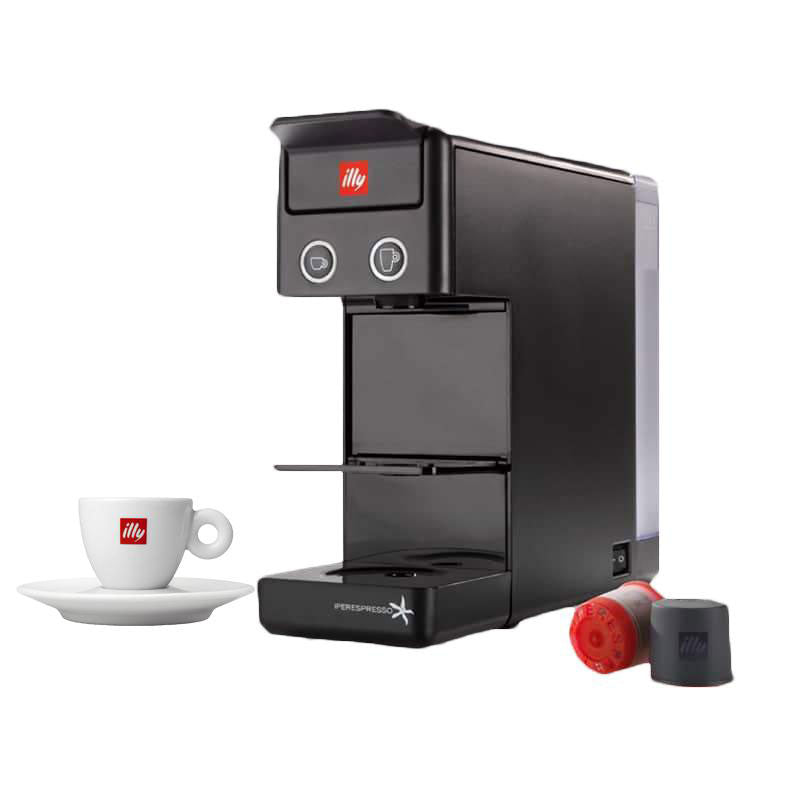 إيلي - (Y3.2 iperEspresso) - ماكينة اسبريسو وقهوة - لون أسود + كوب إيلي إسبريسو مجاني مع صحن (β)