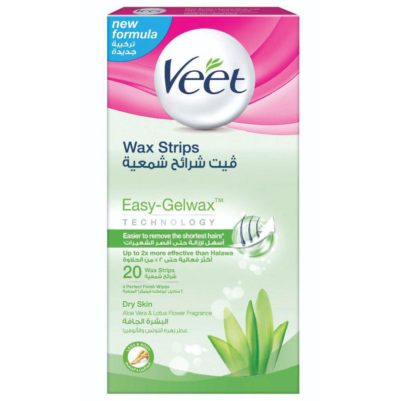 Veet - Wax Strips For Dry Skin (20 Strips)