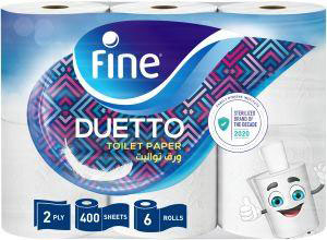 Fine - Duetto Toilet Paper ( 10 + 2 Free Rolls) (β)