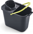 Mery - Rectangular Bucket With Wringer 12L Grey