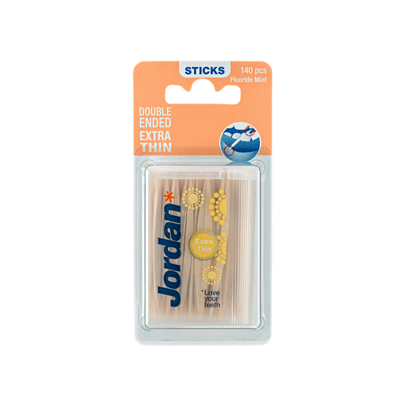 Jordan - Dental Sticks Double Ended Extra Thin, 100 units