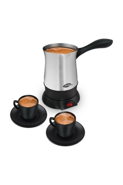 Goldmaster - Coffee Pot Set  850W  S/S-Black Cups